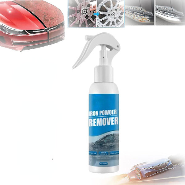 Bils Rustfjerner Spray, Jernpulverfjerner, Bil Rustfjerner Spray Metal Maling Rengøringsspray Opløs Rust På Metal[HkkK] 1pcs 100ml