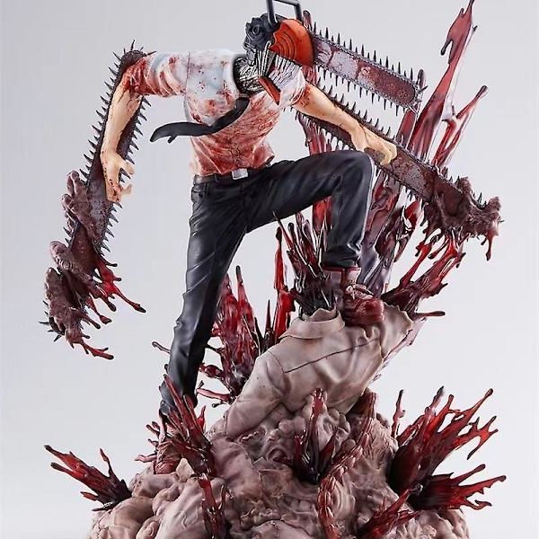 29cm Chainsaw Man Denji Anime Figur Pochita Staty Chainsawman Actionfigurer Pvc Staty Figur Dekoration Modell Dockleksaker[HK] 16cm no box