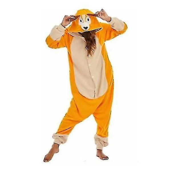 Voksne Børn Kigurumi Tegneserie Blå Hund Onesie Pyjamas Julekostume[HK] Bingo onesie kids110 Fit100-110cm