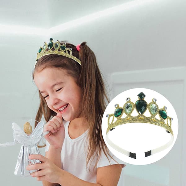 Gullfarget Rhinestone Partykrone Hodeplagg for Jenter[HK]