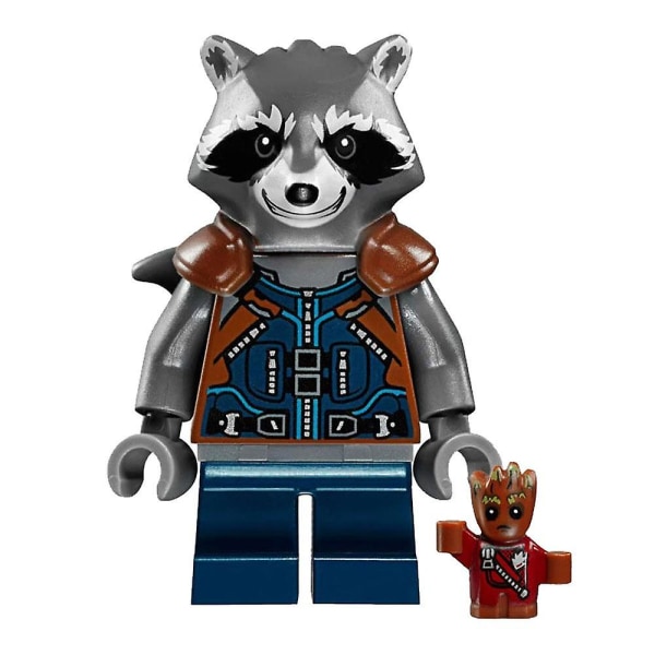 Guardians of the Galaxy Star Hero Minifigures Leke Sett: 8 PCS Samleobjekt Anime Wars Hero Mini Figur Yondu Drax Byggesett [HK]
