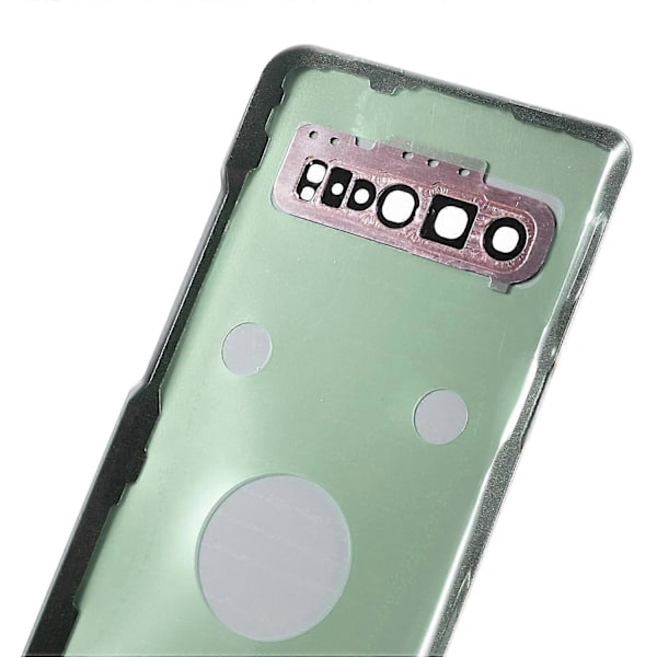 Til Samsung Galaxy S10 5G G977 Batteri Cover med Klæbestrimmel + Kameralinse Beskyttelse [HK] Style B Multicolor