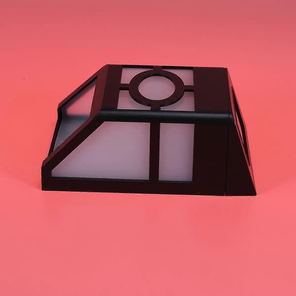 Have Lys Solcelle Væglampe til Belysning 4 stk Sort Udendørs Brug[HK]