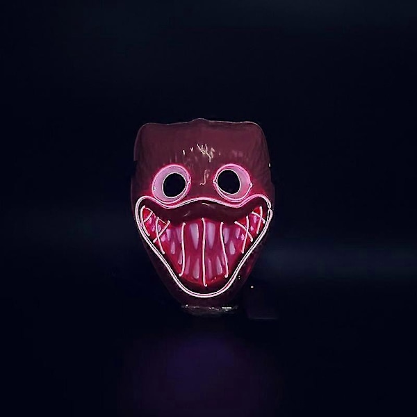 Huggy Wuggy LED Mask Poppy Playtime Poppy's Playtime Mask Halloweenmask [HK] Pink