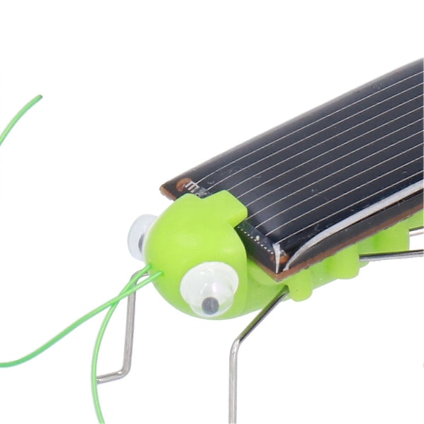 Soldriven Gående Gräshoppa Leksaker Solenergi Insekt Pedagogisk Leksak för Barn Grön[HK]