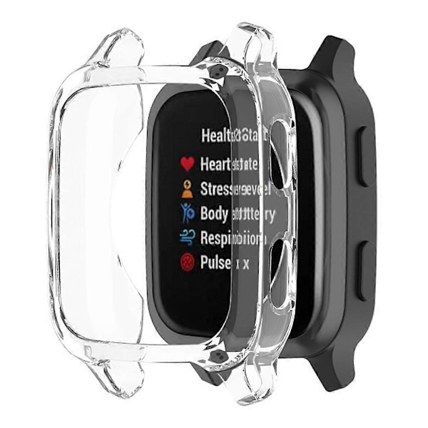 För Garmin Venu Sq / Venu Sq Music / Venu Sq 2 / Venu Sq 2 Music TPU Klockramsskydd Ihålig[HK] Transparent Multicolor