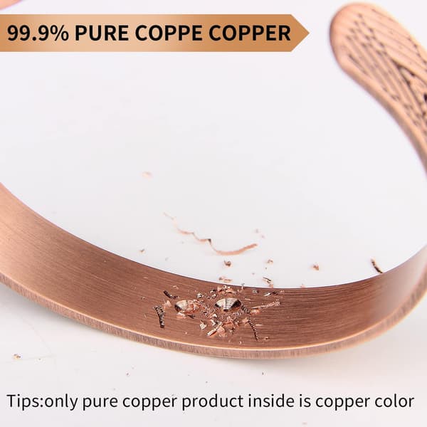 Magnétisé Koppararmband för män med ringar för stark magnetisk hållning [HK]