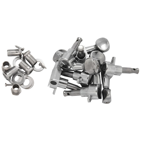 Tuning Pegs / Strenge Til / Tele / Akustisk Guitar 6l Sølv([HK])