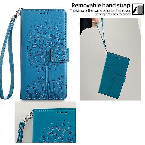 Til TCL 505 Etui Wallet Stand Læder Blomster Telefon Cover Engros Leverandør[HK] Style E Multicolor
