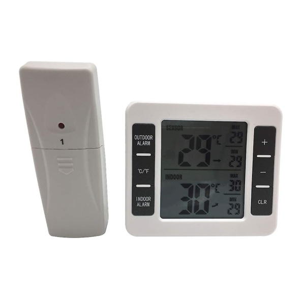 Trådlös Termometer för Inomhus och Utomhus - Inomhus Termometer - Köks Termometer - Hem Termometer [HkkK]