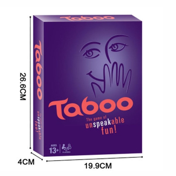 Taboo Game Classic Sandurtimer Familie Brettspill [HK] purple 21cm * 6cm * 27cm