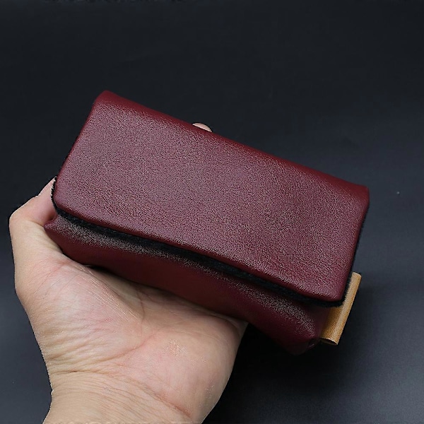 Mjukt Läder Kamerafodral Väska För Sony RX100 Serien Portabel Kompakt Kamera[HK] Burgundy