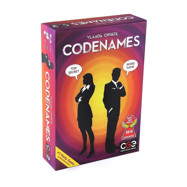 Lark & ​​Clam Codenames Deep Undercover 2.0 - Game Night Party Board Game For Adults, Limited Edition[HK] Red