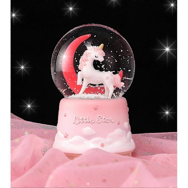 \"Unicorn Snowball - Färgglad Speldosa för Barn, 80 mm/3 Tum Snöboll, Födelsedags- och Julmusik till Dotter och Barnbarn\"[HK]