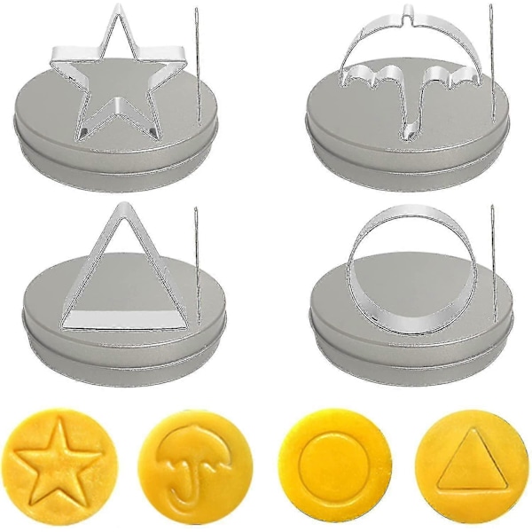 12 st Tv Spel Kakformar Set Sockerpaj Form[HK] Triangles