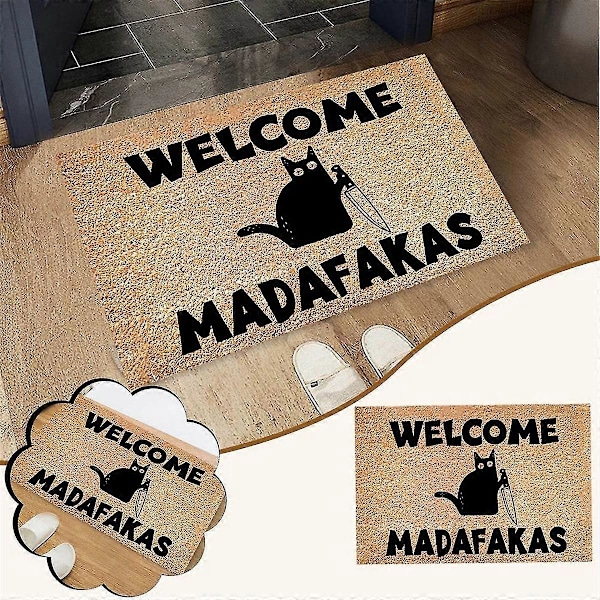 Madafakas-kuvioinen ovimatto, hauska ovimatto kotiin R Kit Bath R Give Fun[HK]