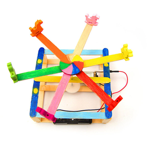 1 sæt Undervisning Demonstration Legetøj Problemløsning Evne Forebyg spilafhængighed Elektrisk gør-det-selv Merry-go-round Fysisk legetøj Legetøj til børn[HK] 1 Set