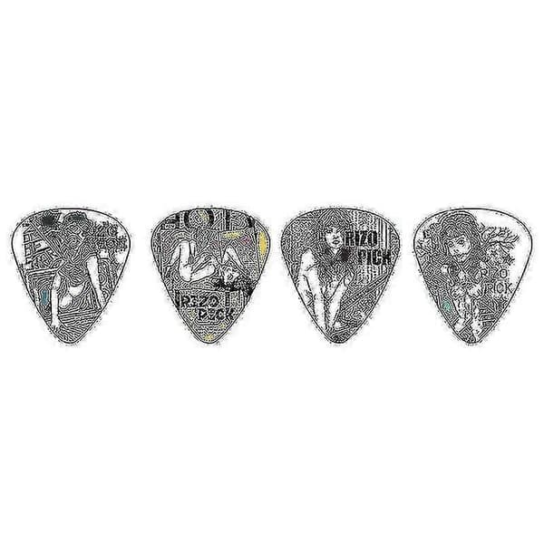 5-pack Gitarrplektrum Grafiskt Plektrum För Elgitarr Akustisk Gitarr Mandolin Och Bas[HK]