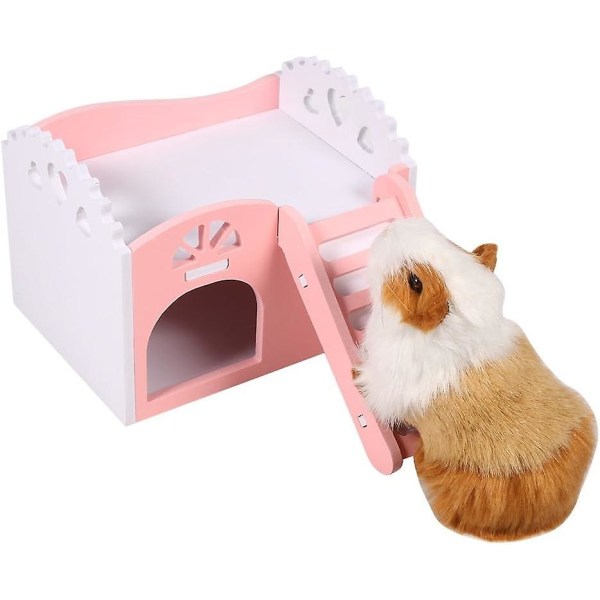 Hamster-/smådyrbur, med leker, 2 nivåer med designertrapper[HK]