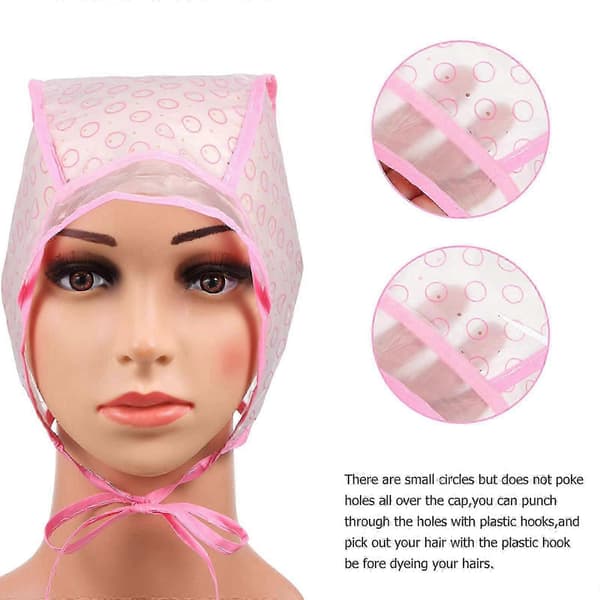 Highlight Dye Cap Hårfärgningskit med krokar för hårfärgning 18 st [HK]