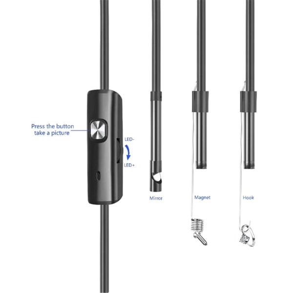 Usb-inspeksjonskamera for Samsung Android Windows Macbook-datamaskin [HK] 2M