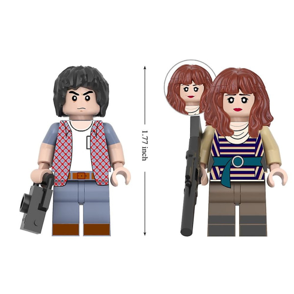 16 Pakke Stranger Things Actionfigurer Byggeklodser Legetøj 1,77 tommer Jonathan Nancy Eleven til Børn og Fans Fødselsdagsgave[HK]