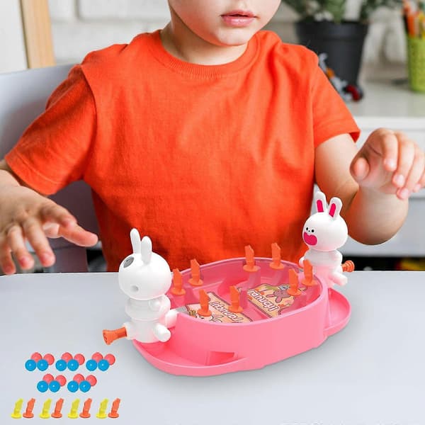 Studsbollspel, Studsa Iväg-spel, Familjespel Utomhusleksak, Brädspel Leksaker Studsande Hoppbollspel[HK] Pink
