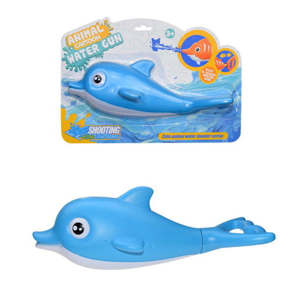 Djurtecknad vattenpistol sommar simning strand utomhus vattenleksaker för barn småbarn[HK] Blue Unicorn