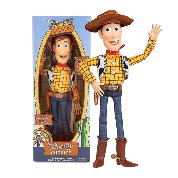 Pixar Toy Storys Woody Jesse Woody Tegneserie Toy Toy Story Sheriff Woody kan lage en stemmehandling Figurmodell[HK]