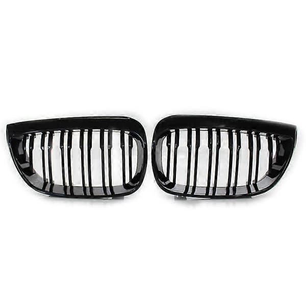Front Kidney Double Line Grille Sport Grill Erstatning For-bmw E81 E87 E88 1-serie 2004-2007 Glos[HK]