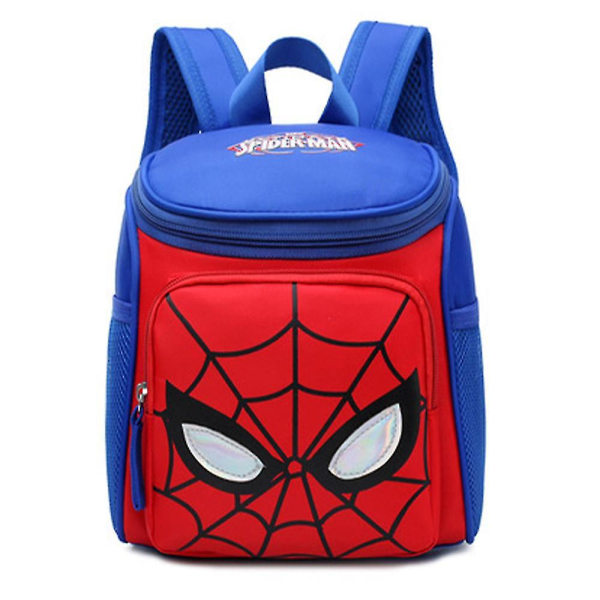 Frossen Spiderman Tegneserie Barn Ryggsekk Skole Sekker Boksekk Stor Kapasitet Reise Ryggsekk For Gutter Jenter[HK] Spider-Man Royal Blue