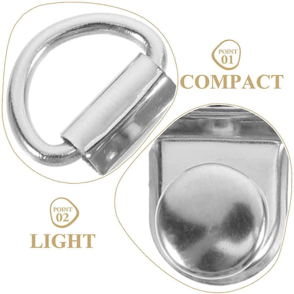 Hållbara handväskeknappar för DIY-bruk 30 set silvermaterialtillbehör [HK]