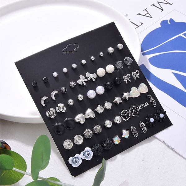 30 par øredobber for kvinner menn Tiny Cartlidge øredobber smykker gaver