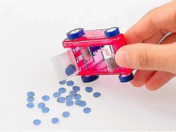 Blå Transparent Mini Skrivebordsrenser med Støvsugningsfunktion[HK] Pink Transparent