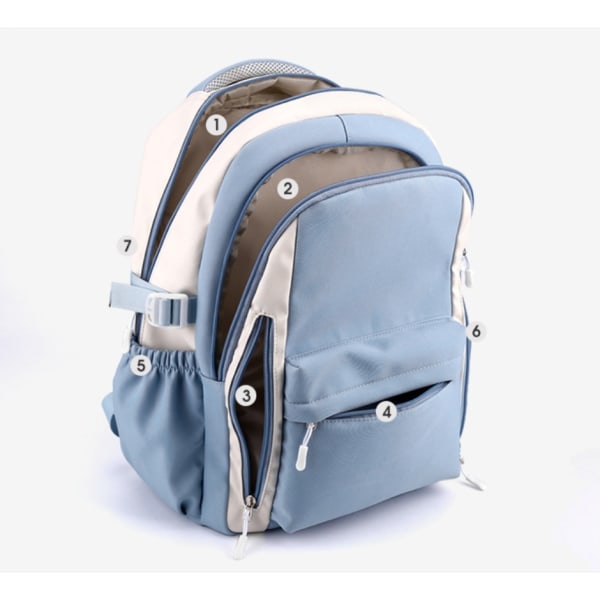 Lilo och Stitch Ryggsäck Kvinna Man Hög Kapacitet Vattentät College Skolväska Trendig Kvinna Man Laptop Skolväska[HK] multi