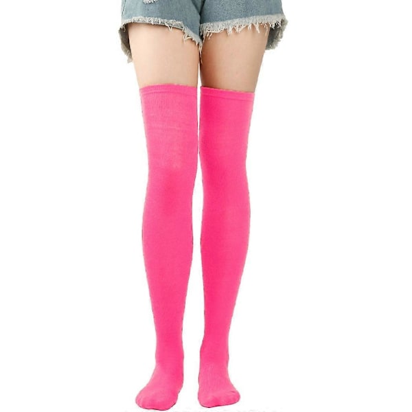 Naisten pitkät reisisukat polven yli, reisisukat, pitkät sukat [HK] Rose Red