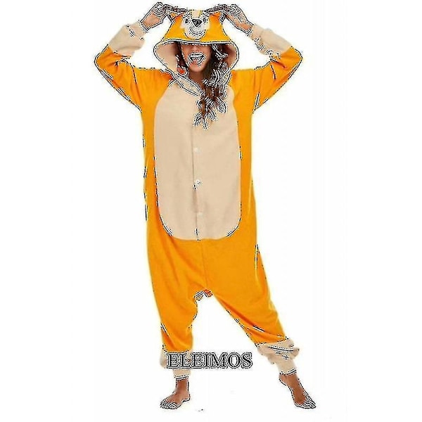 Dyre Voksne Tegneserie Hund Onesies Pyjamas Halloween Kostumer Jumpcompatible Julegave[HK] Bingo L