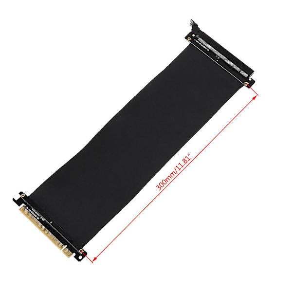 Full Speed 3.0 GPU Pystyteline antijam PCI-E x16 3.0 jatkokaapelilla [HK] 40cm