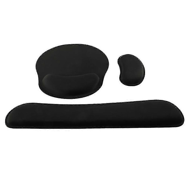 Tangentbords handledsstöd och musmatta med handledsstöd, ergonomiska handledsstöd i memory foam för tangentbord[HK]