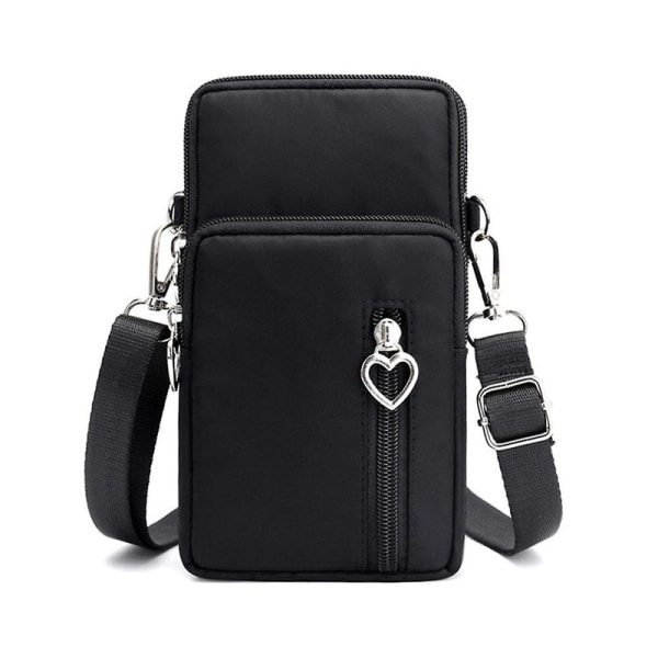 19 cm Mobilveske Lommebok Crossbody Bag Mote Sport Skuldervesker Armbånd Veske Telefonveske Veske For Kvinner Menn Gaver[HK] Black