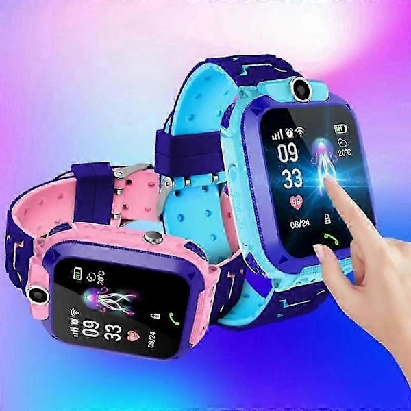 Smartwatch med 4g Sim-kort til børn 4g Smartwatch Wifi Tracker Stemmechat Videoopkald Monitor Drenge Børn Smart Watch[HK] bule