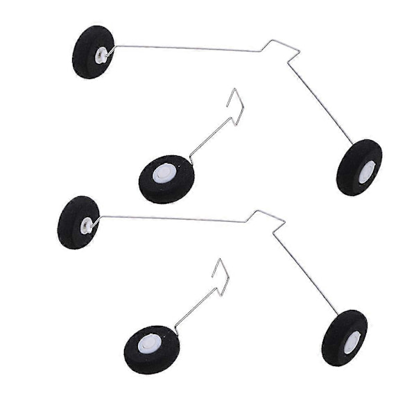 4x RC Lentokoneen Laskuteline Kiinnike Pyörillä WLtoys F949 Lisävarusteelle[HK]