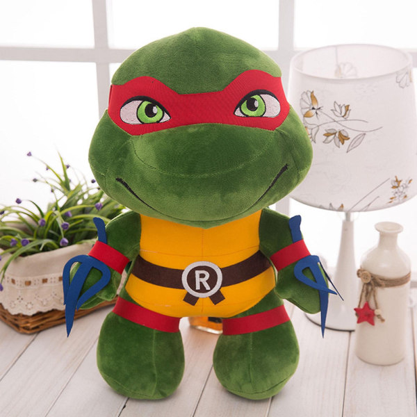 Teenage Mutant Ninja Turtles Plysch Tmnt Leonardo Plushie Söta Sköldpadds Plushies Dockor För Barn[HhkK] Red 35cm