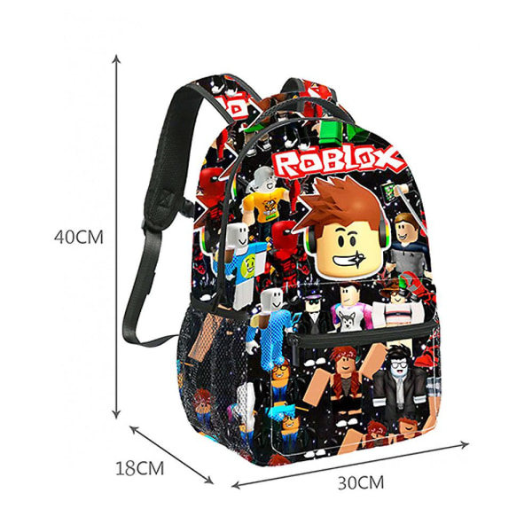 Roblox trykt barnesekken skolesekk studenter reiser ryggsekk gaver[HK]