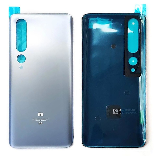 Bakdeksel for Xiaomi Mi 10 Batteri - Erstatning -[HK] Grey Silver Multicolor