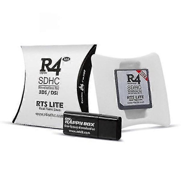 2021 R4 Gold Pro Sdhc För Ds/3ds/2ds/ Revolution Kassett Med Usb Adapter[HK] 1 Pcs Silver