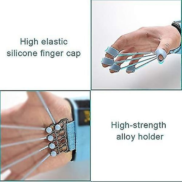 Finger Grip Strength Trainer, Fingerövning 40lb Hand Extensor Curl([HK])