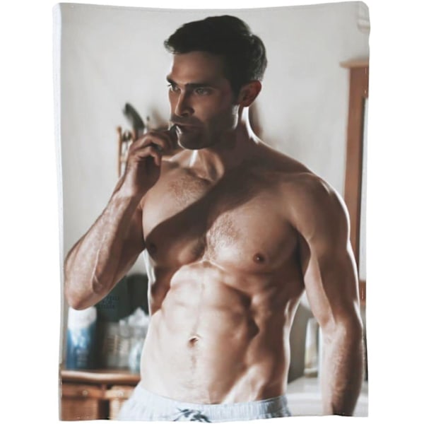 Tyler Actor Hoechlin Printet Letvægts Superblød Micro Fleece Plaid Passer til Sofa Seng Stue Sofa Stol ABD12882[HK] 50x40in 125x100cm