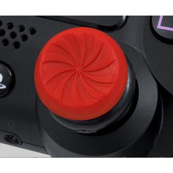 2 st Performance Thumbsticks för PS5/PS4, 1 Hög, 1 Mellanhög, Performance Thumbsticks Thumbstick Ersättning för PS5 & PS4 Controller[HK] Red