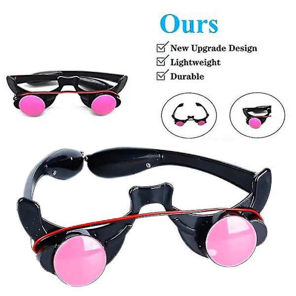 LED Luminous Glow Glasses Roliga Röda Ögon Halloween Cosplay Tillbehör [HK]